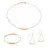 Collier, bracelet et boucles d'oreilles Piana en pierres de Soleil - vue V1