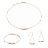 Collier, bracelet et boucles d'oreilles Piana en pierres Labradorite - vue V1