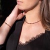 Collier et bracelet Paloma en pierres Grenat - vue V2