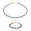 Collier et bracelet Paloma en pierres Lapis-lazuli - vue V1