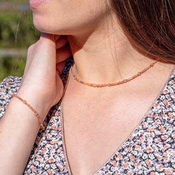 Collier et bracelet Paloma en pierres de Soleil