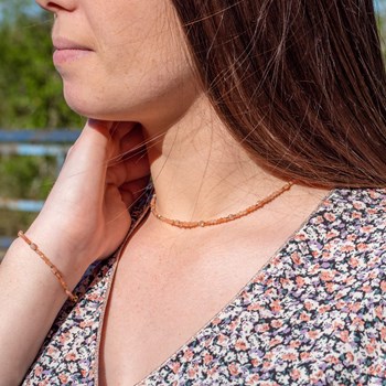 Collier et bracelet Paloma en pierres de Soleil