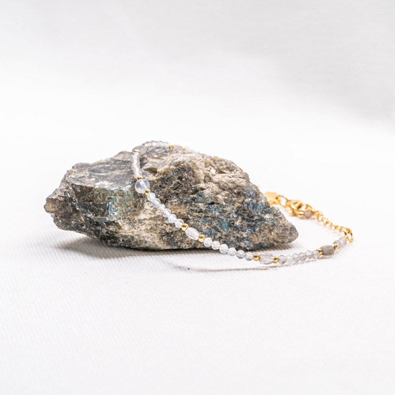 Collier et bracelet Paloma en pierres Labradorite - vue 4