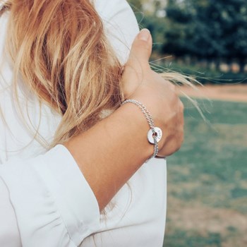 925 zilveren mini symbolische armband voor vrouwen - ALLEEN JOU gravure