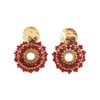 Boucles Inaya Jaspe rouge - vue V1