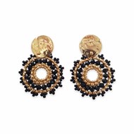 Boucles Inaya Agate noire