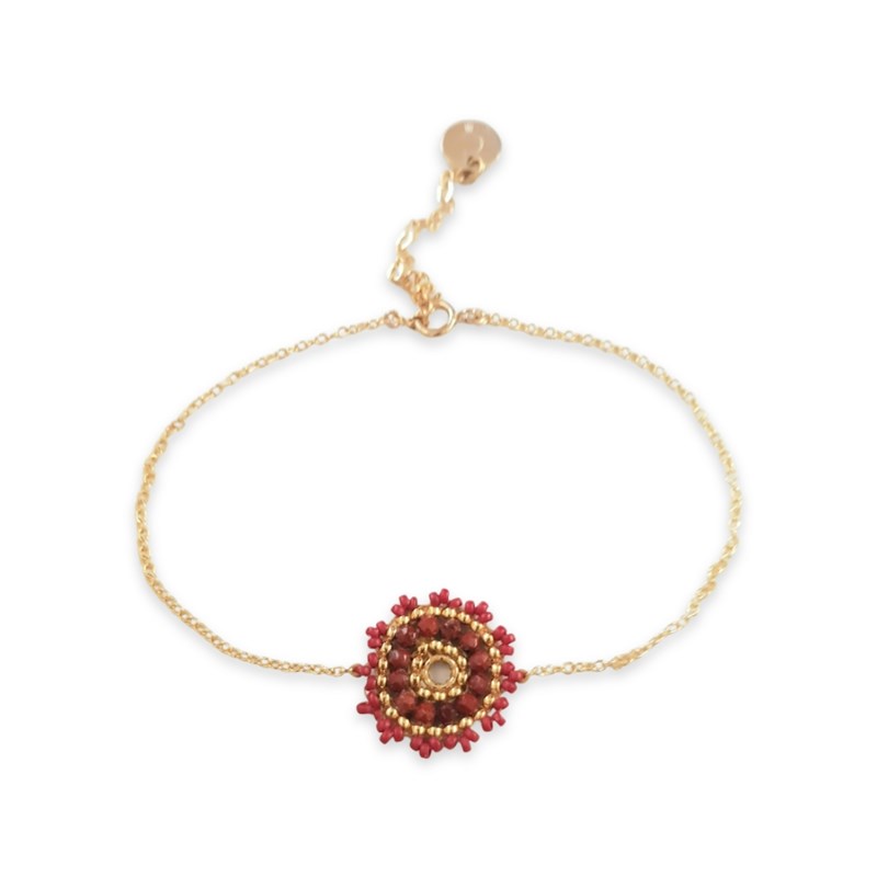 Bracelet Inaya Jaspe rouge