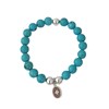 Bracelet pierres howlite turquoise Serenity - vue V1