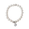 Bracelet perles corail blanc Serenity - vue V1
