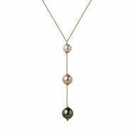 Collier Brillaxis 18carats perle Tahiti et eau douce