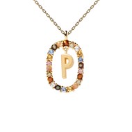 Collier PDPaola Lettre P plaqué or Collection NEW LETTERS