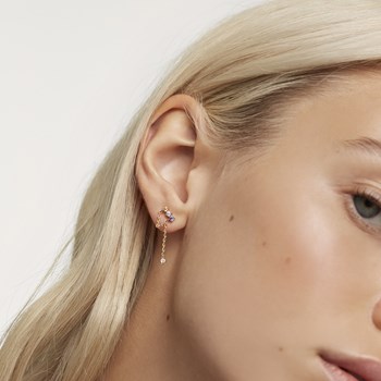 Boucles d'Oreilles PDPaola Mana plaqué or
Collection FIVE