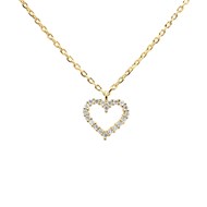 Collier PDPaola White Heart Collection Essentiel