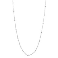 Collier mini boules argent 45 cm