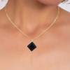 Collier SC Bohème orné d'un onyx noir en acier inoxydable - vue V2