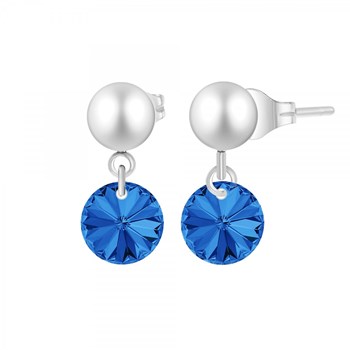 Boucles d'oreilles SC Crystal ornées de Cristaux scintillants