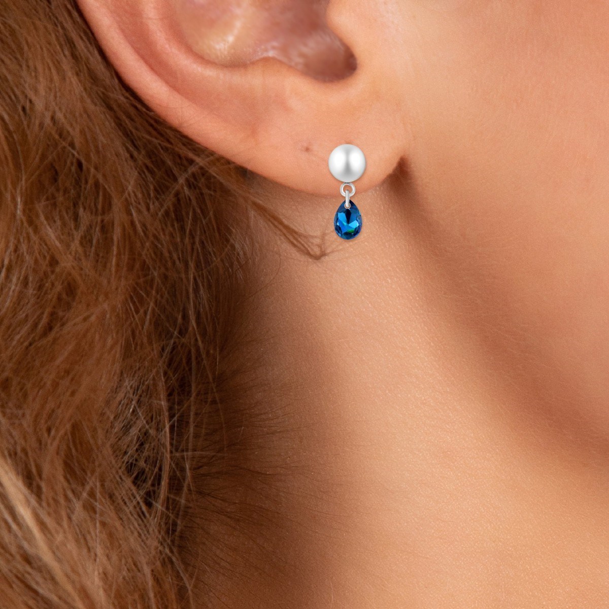 Boucles d'oreilles SC Crystal ornées de Cristaux scintillants - vue 2