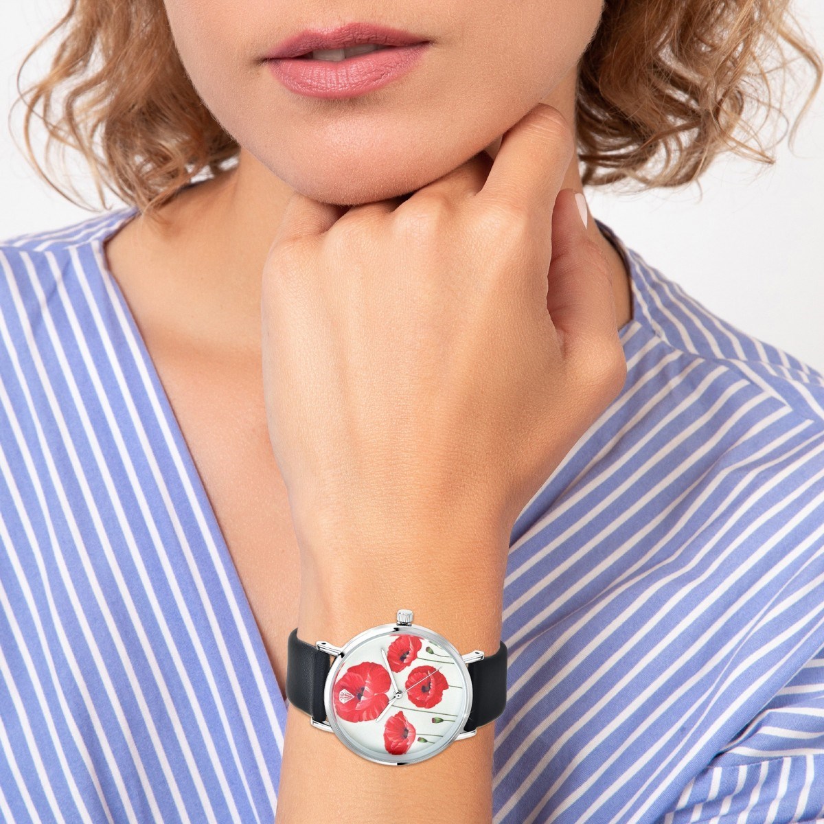 Montre Aicha coquelicot SC Crystal - vue 2
