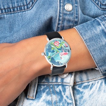 Montre Camille flament rose SC Crystal