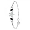 Bracelet étoiles SC Crystal orné de Cristaux scintillants - vue V1