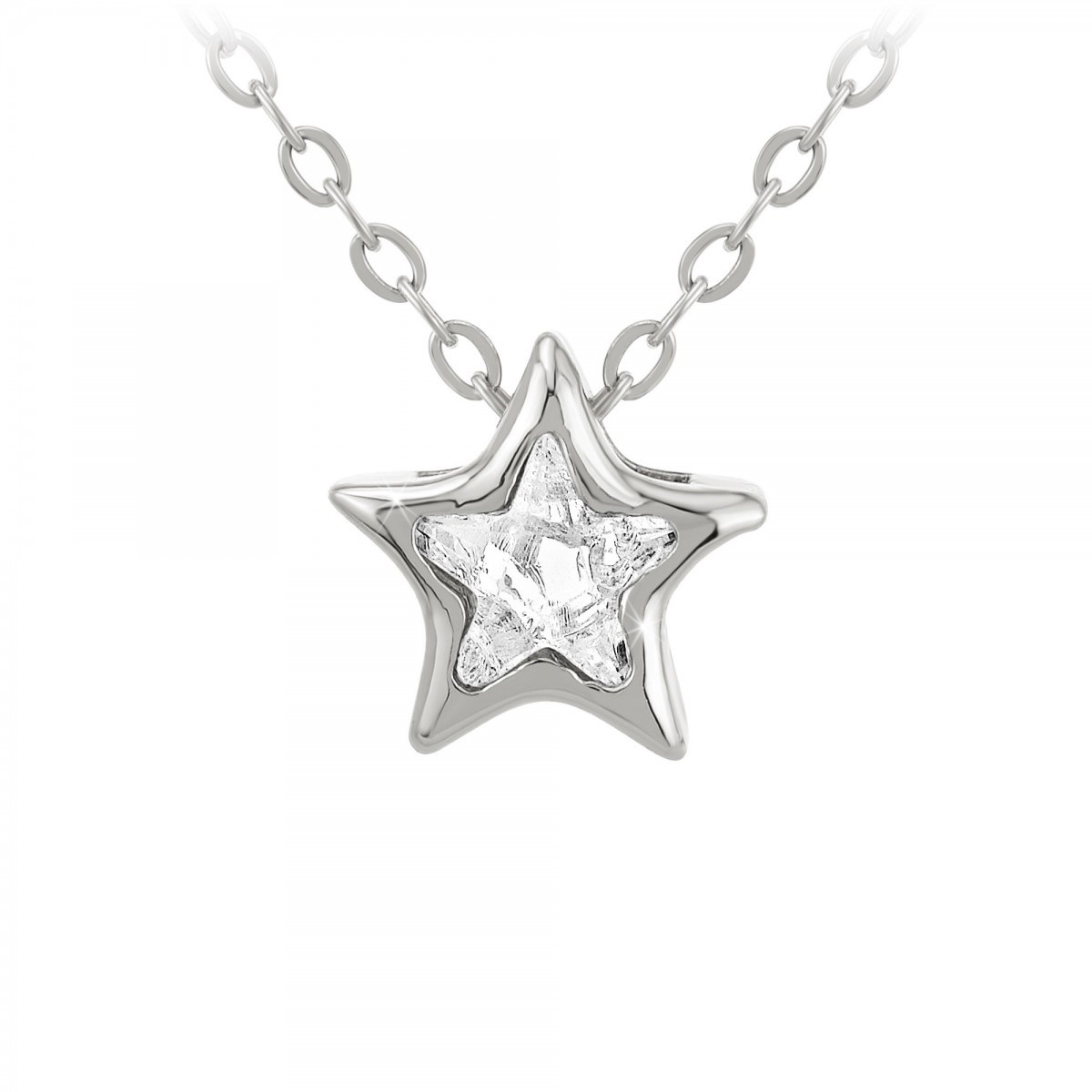 Collier étoile SC Crystal orné de Zirconium