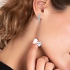 Boucles d'oreilles coeur SC Crystal ornées de Cristaux scintillants - vue V2