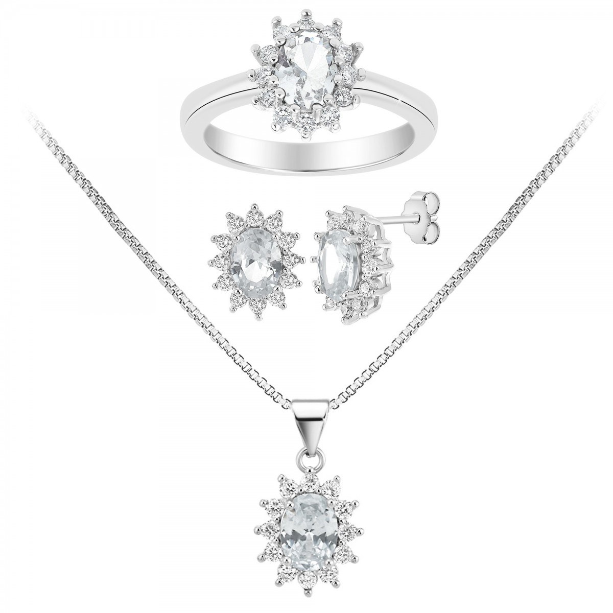 Parure SC Crystal ornée de Zirconium