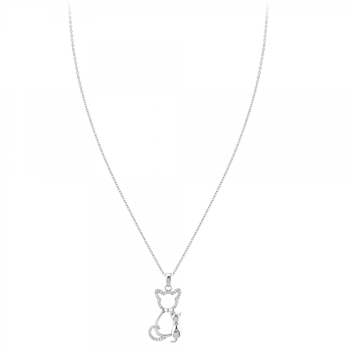 Collier chat SC Crystal orné de Zirconium - vue 3