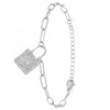 Bracelet cadenas SC Crystal orné de Cristaux scintillants - vue V1