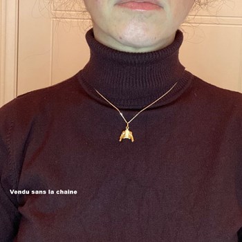 Pendentif boléro - Plaqué or