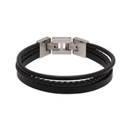 Bracelet STANFORD ROCHET Homme Cuir  Noir - HB7601A