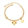 Bracelet avec pendentif coeur DAPHNE - vue V1