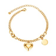 Bracelet avec pendentif coeur DAPHNE