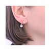 Boucles d'oreilles Mary - Or Rosé et Cristal - vue V4