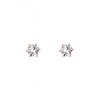 Boucles d'oreilles Solitaire Taille L - Or Rosé et Cristal - vue V4