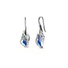 Boucles d'oreilles Silver Knight - Argenté et Blanc brillant - vue V1