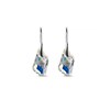 Boucles d'oreilles Silver Knight - Argenté et Blanc brillant - vue V3