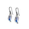 Boucles d'oreilles Silver Knight - Argenté et Blanc brillant - vue V4