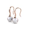 Boucles d'oreilles Pearl Hook - Or Rosé et Blanc - vue V3