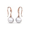 Boucles d'oreilles Pearl Hook - Or Rosé et Blanc - vue V4