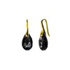 Boucles d'oreilles Teardrop Hook - Doré et noir - vue V1