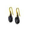 Boucles d'oreilles Teardrop Hook - Doré et noir - vue V4