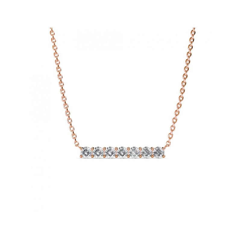 Collier Myriad Birthe Stone - Or Rosé et Cristal