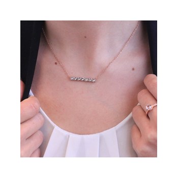 Collier Myriad Birthe Stone - Or Rosé et Cristal