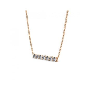 Collier Myriad Birthe Stone - Or Rosé et Cristal