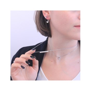 Collier Myriad Birthe Stone - Argenté et Cristal