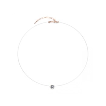 Collier Mermaid's Tears - Or Rosé et Cristal