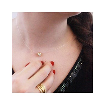 Collier Moon - Doré et Cristal