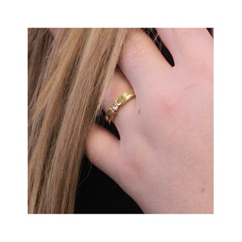 Simplicity Ring - Gold and Crystal