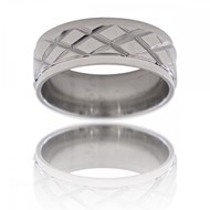 Bague Anneau Homme Acier DELTA